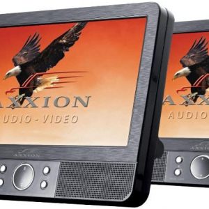 Axxion Tragbarer DVD-Spieler mit 2 x 9 Monitor | fiduciashop