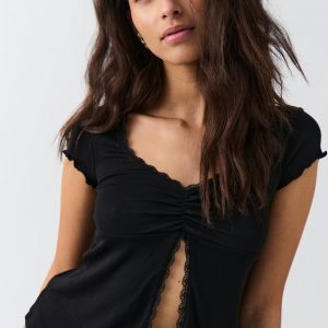 Lace detail top | Gina Tricot DE