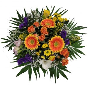 Bunter Blumengruß zum Geburtstag | Flora Trans