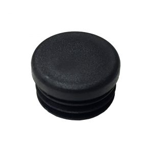 Stopfen für 25 mm Rundrohre – schwarz | Gartentorschliesser