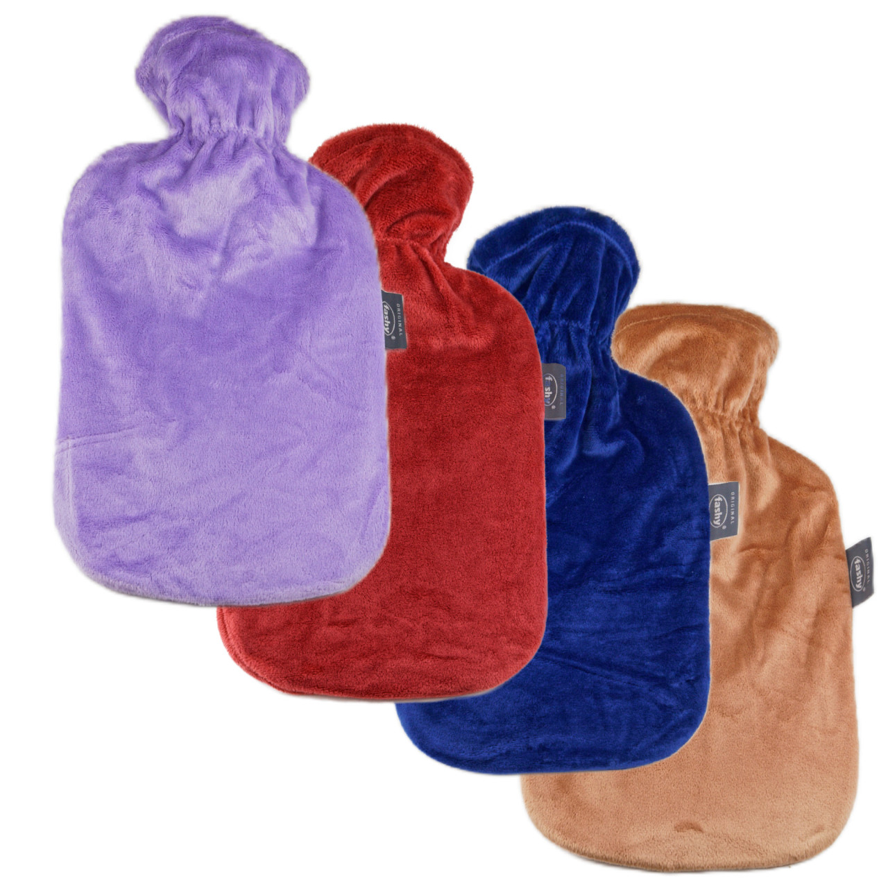 Fashy Wärmflasche 2,0 L mit Flauschbezug | Rutscherlebnis-Shop