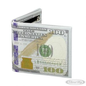 Dollarschein Geldbeutel neues Design mit Innendruck | Close Up