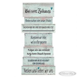 Wandbild “Bei uns Zuhause” | Close Up