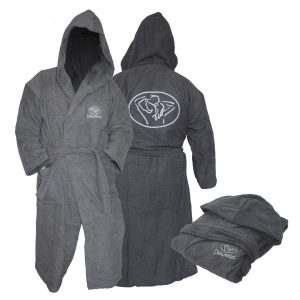 Dewello Bademantel mit Kapuze Baumwolle | TroniTechnik