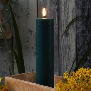 LED Stumpenkerze MIA – Echtwachs – realistische 3D Flamme – H: 20cm… | Home-and-Living