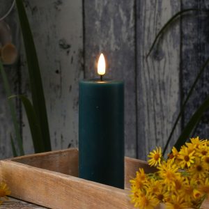 LED Stumpenkerze MIA – Echtwachs – realistische 3D Flamme – H: 12,5… | Home-and-Living