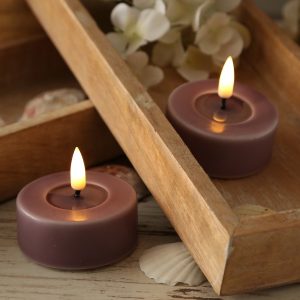 LED Maxi Teelichter MIA – realistische 3D Flamme – Echtwachs – D: 6… | Home-and-Living