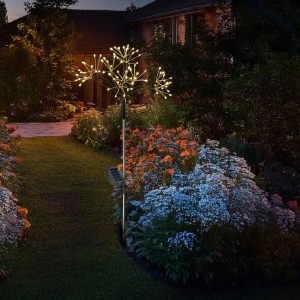 LED Solarstab Feuerwerk – Gartendeko – 80 warmweiße LED – H: 80cm -… | Home-and-Living