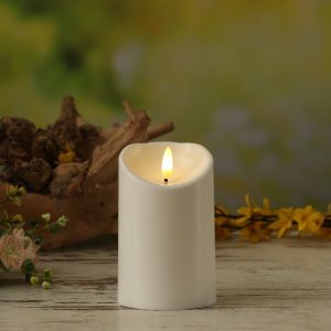 LED Kerze 3D Flamme – Kunststoff – flackernd – H: 12,5cm – D: 7,5cm… | Home-and-Living