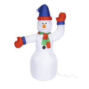 LED Schneemann – aufblasbar – 12 kaltweiße LED – H: 180cm – mit Bef… | Home-and-Living