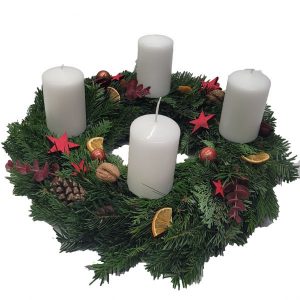 Tannenkranz Modern mit Kerzen | Flora Trans