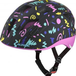 Alpina Ximo Flash Kinderfahrradhelm (47-51 cm, 88 black/confetti matt) | Sportolino