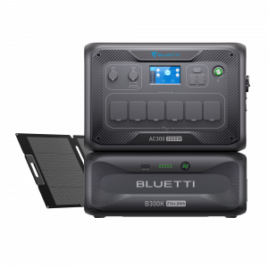BLUETTI AC300+B300K Hausbatteriespeicher (Nur Für Deutschland), AC300+B300K+MP200 | 3000 W 2764.8 Wh | 200 W Solar-Kit (Ohne Tax.) | Bluetti DE