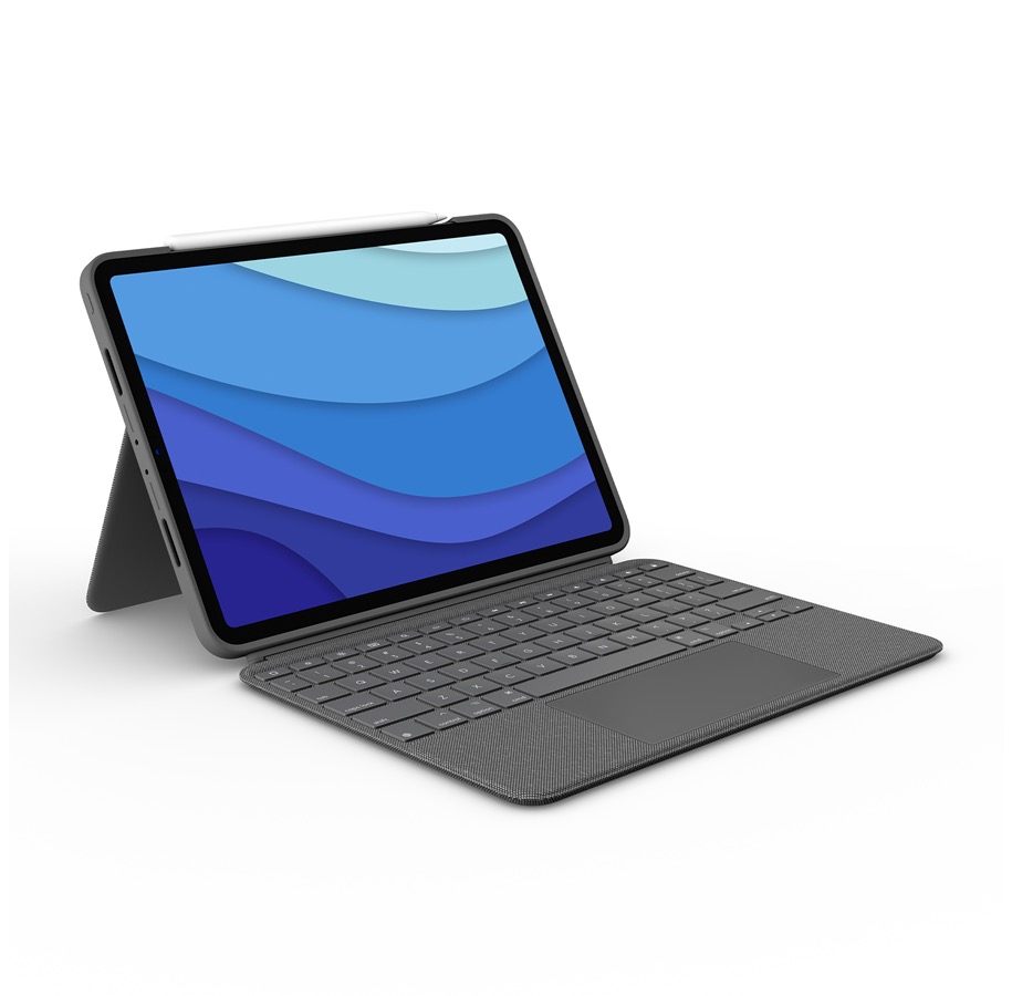 Logitech Combo Touch Case für Apple iPad 12.9" (3./4./5./6. Gen.) Grau iPad Pro 12,9'' Deutsch | shifter DE