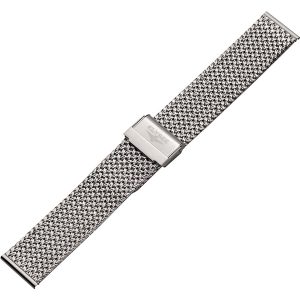 Watch strap – Delicate Milanese strap made of stainless steel with safety folding clasp – 20 mm