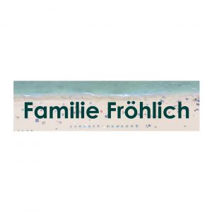 Briefkasten Selbstklebendes Namensschild Strand | Banjado Briefkasten