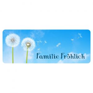 Briefkasten Selbstklebendes Namensschild Pusteblumen | Banjado Briefkasten