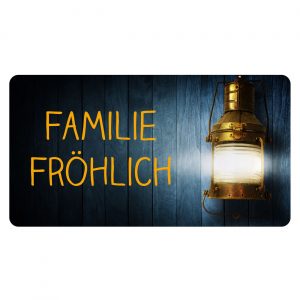 Briefkasten Selbstklebendes Namensschild Laterne | Banjado Briefkasten