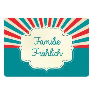 Briefkasten Selbstklebendes Namensschild Shine Bride | Banjado Briefkasten