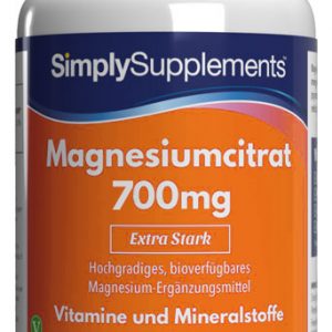 Magnesiumcitrat 700mg – 120 Tabletten | SimplySupplements