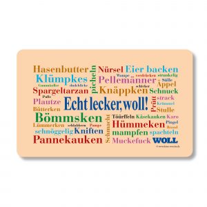Frühstücksbrettchen Sauerland Echt lecker, woll! (hell) | Deine Wörter