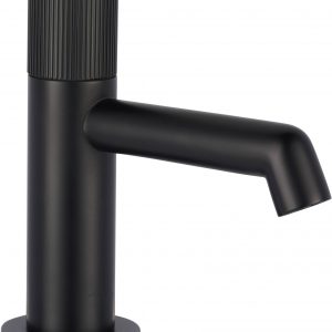 Ben Engraved Line Waschtischarmatur Matt Schwarz | Saniweb