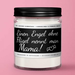 Mama Duftkerze “Einen Engel ohne Flügel nennt man Mama.” Duft: riesiger Blumenstrauß – 2er Pack ( 5 Euro sparen ) | So riecht die Welt