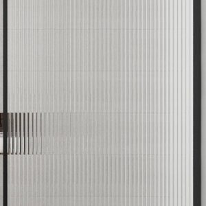 Saqu Faye Walk-In Dusche 100×200 cm Matt Schwarz geripptes klares Glas | Saniweb