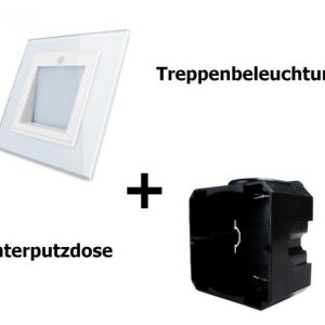 Treppenbeleuchtung weiß m. Unterputzdose VL-W291JD-11-A-EU-80-WSMB LIVOLO | Luxus-Time