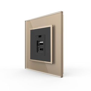 USB-A & USB-C Modul Gold VL-USB-AC/SR-13 LIVOLO | Luxus-Time