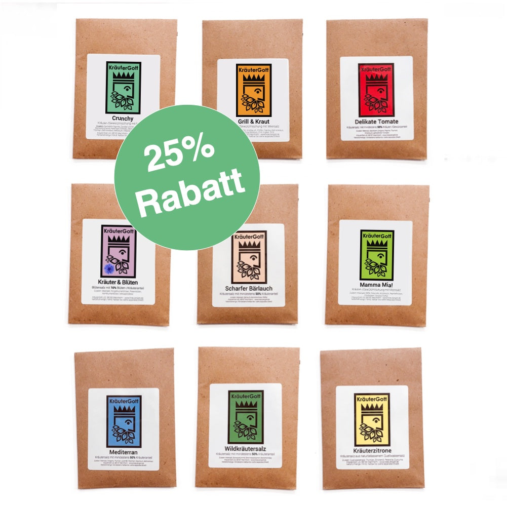 9 Kräutersalze Probier Set | Kräutergott