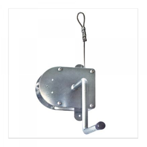 Hand-Seilwinde edelstahl für Grillrost mit 8 m Drahtseil für Grillroste bis ø 70 cm, Schwenkgrill Kurbel | Schwenkgrill Shop