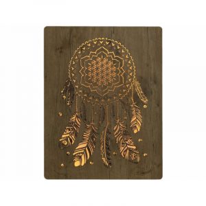 LED-Wandbild “Traumfänger” 62cm x 80cm mit Batterie | Wohndesignplus