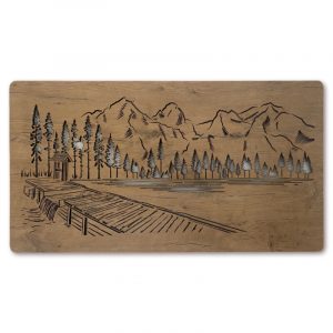 LED-Wandbild “Unter den Berggipfeln” 120cm x 60cm mit Batterie | Wohndesignplus