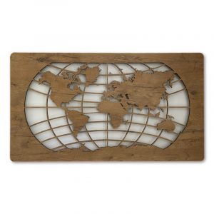 LED-Wandbild “Weltkarte” 110cm x 60cm mit Batterie | Wohndesignplus