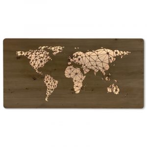 LED-Wandbild “Weltkarte” 120cm x 60cm mit Batterie | Wohndesignplus