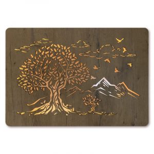 LED-Wandbild “Zwei Eichen” 90cm x 62cm mit Batterie | Wohndesignplus