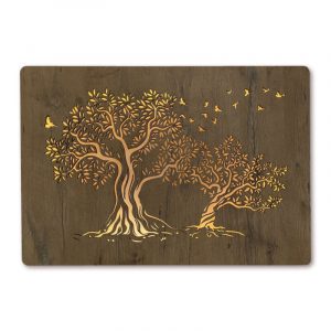 LED-Wandbild “Zwei Oliven” 90cm x 62cm mit Batterie | Wohndesignplus