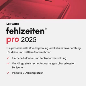 Lexware fehlzeiten pro 2025 – Jahresversion, ESD (Download), Windows | mysoftware