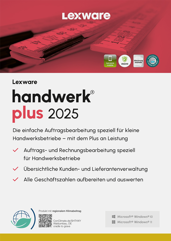 Lexware handwerk plus 2025 - Jahresversion, ESD (Download), Windows | mysoftware