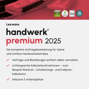 Lexware handwerk premium 2025 – Jahresversion, ESD (Download), Windows | mysoftware