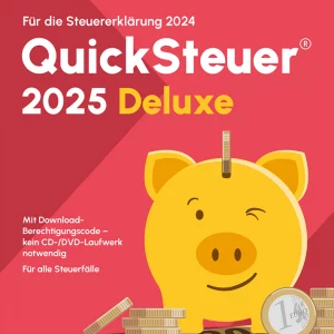 Lexware QuickSteuer Deluxe 2025 (Steuerjahr 2024), ESD (Download), Windows | mysoftware