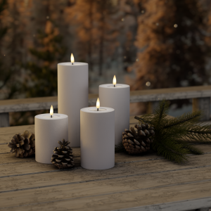 Dust Blue Outdoor Kerzen paket 7,5 x 10, 12.5, 15, 20 | Deluxe Home Art Shop DE