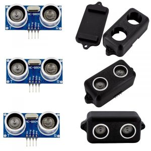 3x HC-SR04 Ultraschallsensor mit Gehäuse | Roboter-Bausatz.de