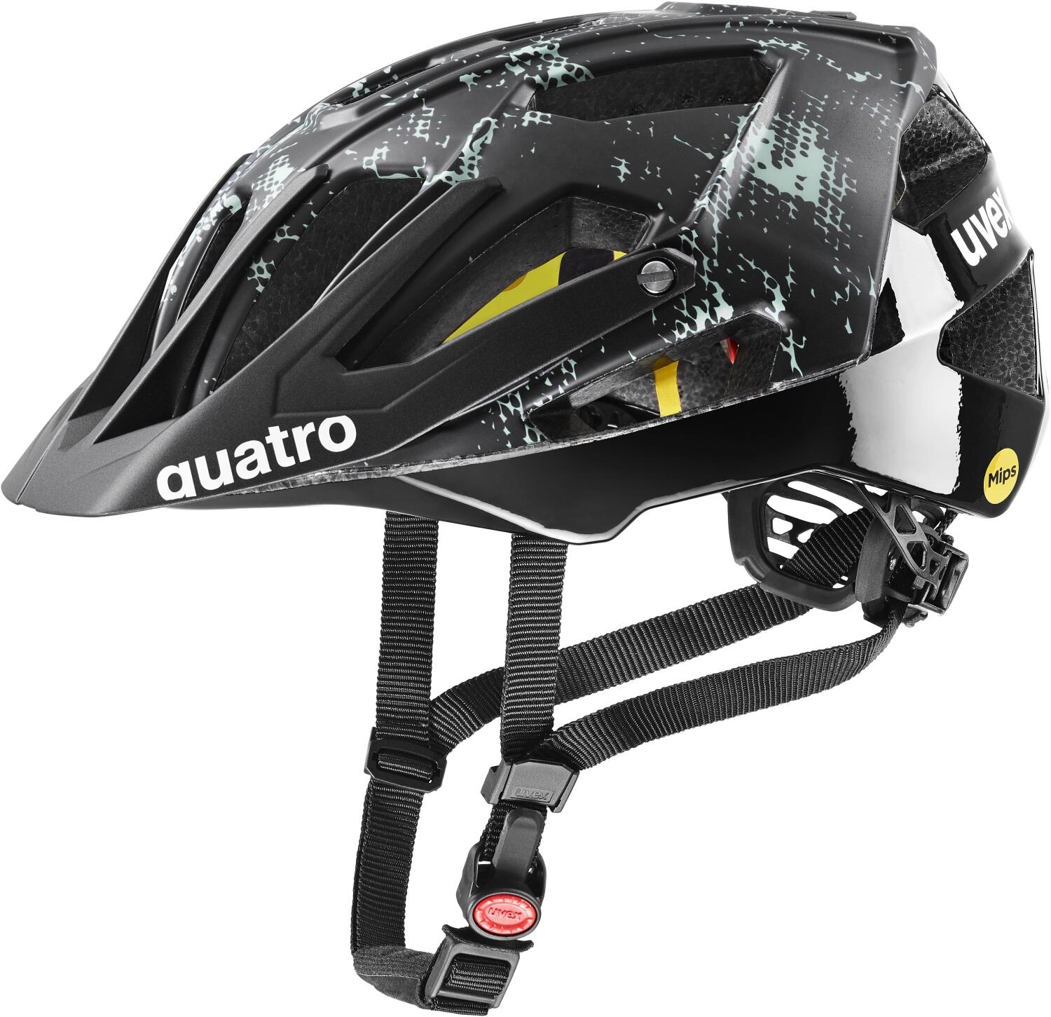 uvex Quatro cc MIPS Fahrradhelm (56-61 cm, 06 black/jade matt) | Sportolino