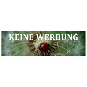 KEINE WERBUNG Aufkleber für Briefkasten Pusteblume | Banjado Briefkasten