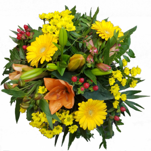 Blumenstrauß Blumenpost mit Grußkarte | Flora Trans