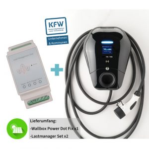 ‘Solar Bundling – Wallbox Power Dot Fix 22 kW + Lastmanager Set 100 A x2’ | Entratek Shop