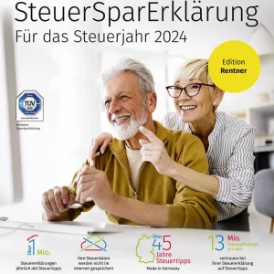 Wolters Kluwer SteuerSparErklärung Rentner 2025 (für Steuerjahr 2024), ESD (Download), Windows und Mac | mysoftware