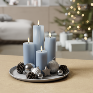 Ice Blue Blockkerzen paket 5 x 10, 12.5, 15, 20 | Deluxe Home Art Shop DE